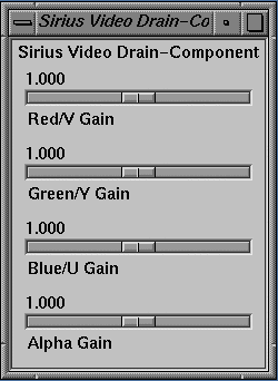 Figure C-21 Adjusting Gain for Component Video Drain 