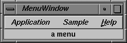 Figure 5-2 Main Window With Menu Bar Created by Static Description