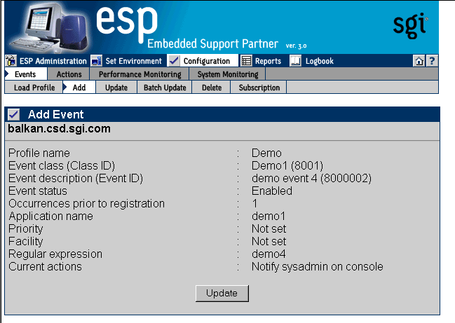 Figure 5-8 Confirmation Message for Adding an Event (Adding Event to Existing Class)