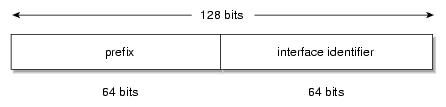 IPv6 Prefix Bits and Interface Identifier Bits