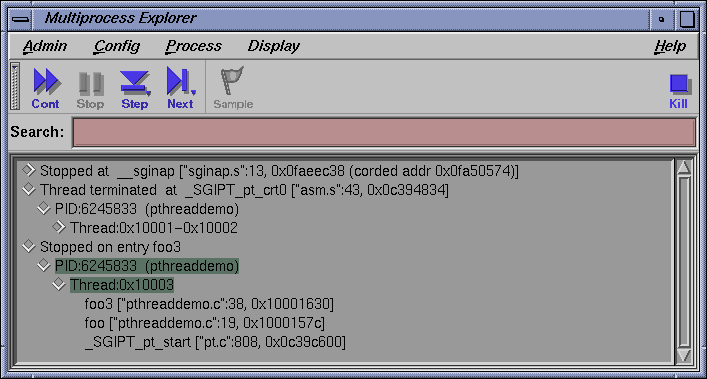 Multiprocess Explorer: reference by status