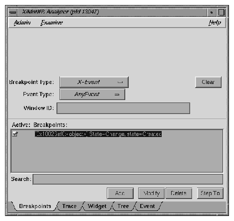 X-Event Breakpoints Examiner