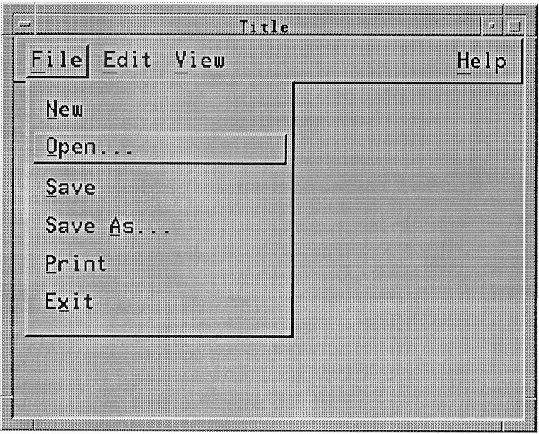 Figure 9-10 
A File Menu