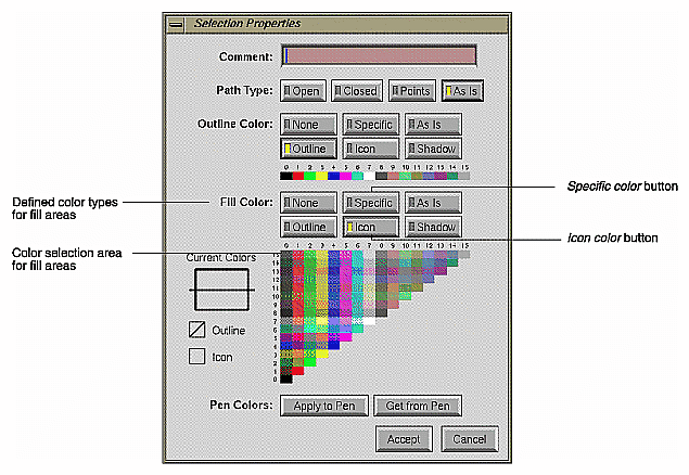 Figure 2-5 IconSmith Color Palette