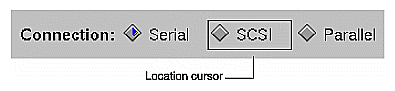 Figure 7-1 Location Cursor Example