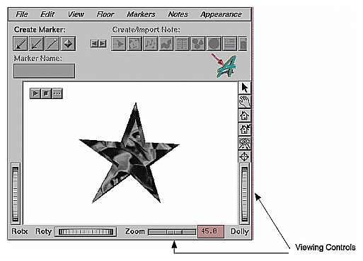 Figure 13-10 Application With Viewing Controls