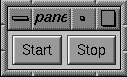 Figure 2-2 Default Appearance of a StartStopPanel Component