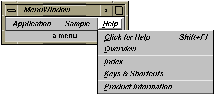 Figure 11-1 ViewKit Help Menu