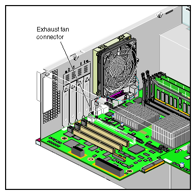 Disconnecting the Exhaust Fan Wire Harness