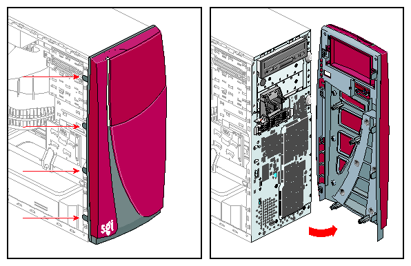 Removing the Bezel