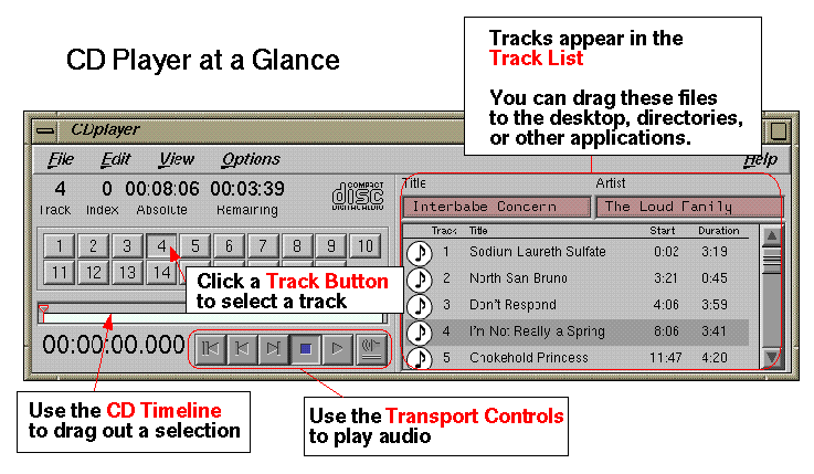 CD Player at a Glance (Click Image For Enlarged View)