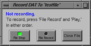 “Record DAT to...” Window