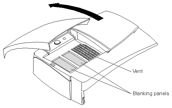 Figure 7-9 Opening the Bezel Door 