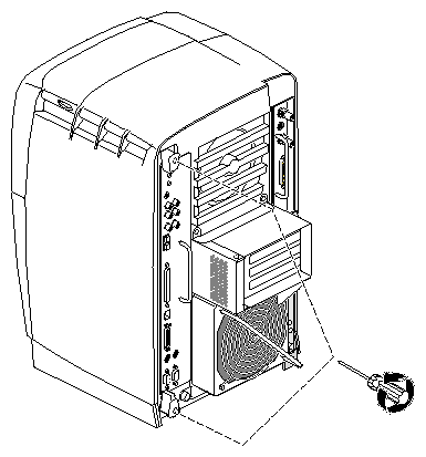 Figure 2-5 Loosening the System Module Screws