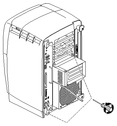 Figure 2-5 Removing the System Module Screws