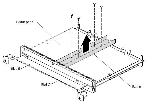 Figure 5-21 Removing the Baffle