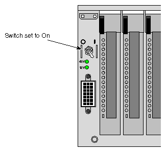 Ensuring the Power Switch Is Set to 1 (On) for Each Brick