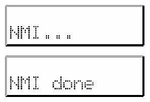 Example of nmi Front Panel Display Output