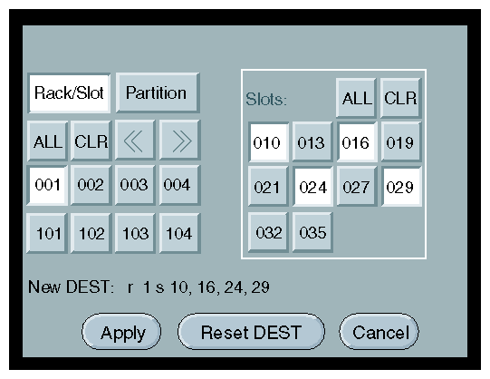 Slot Selection Section