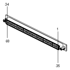 Figure 4-12 Single-Ended 68-Pin Connector