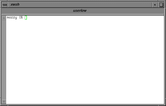 X11 Window Labeled userlow