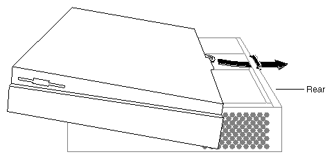 Figure 3-11 Replacing the Top Cover on the Challenge S Server