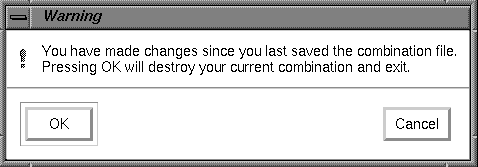 Figure D-9 Exit Warning Dialog Box 