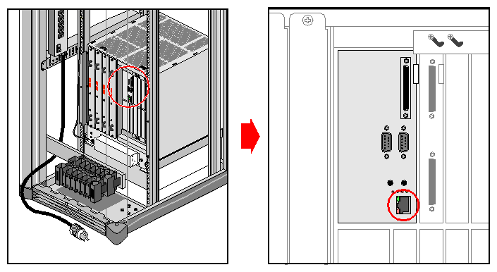 Figure 5-5 Connecting Ethernet to the Origin2000