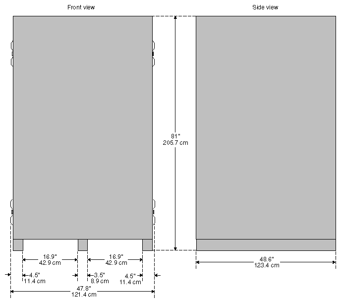 SGI 2000-Series, Origin Peripherals, and Onyx2 Rack Chassis Shipping Crate