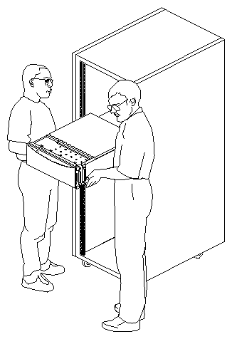 Figure 1-3 Removing the Chassis From the Rack