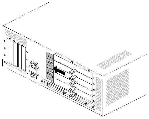 Figure 2-15 Sliding the Retaining Plate Aside