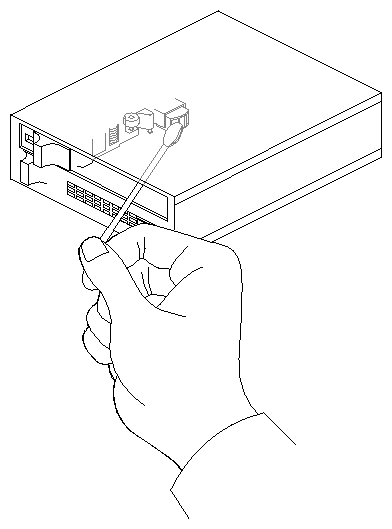 Figure B-5 Cleaning the Tape Head