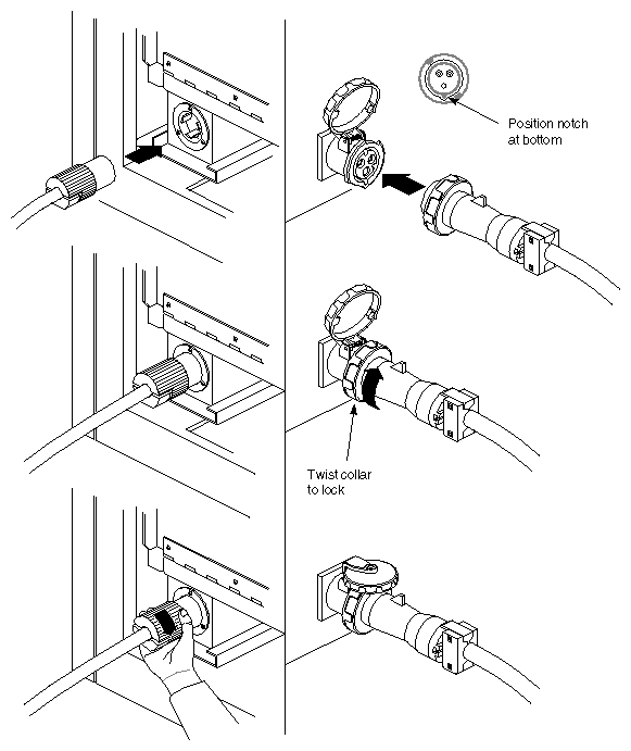 Figure 3-8 Connecting the System Power Cable