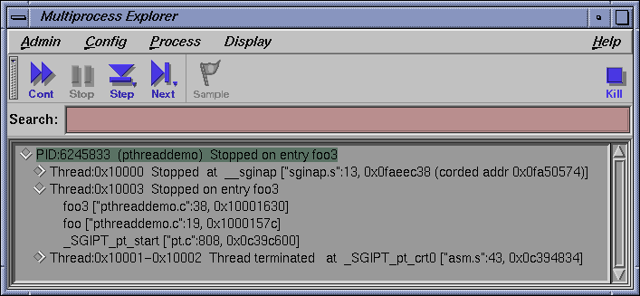 Multiprocess Explorer: reference by process
