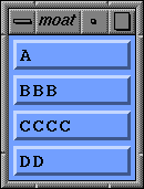 Figure 4-9 xmPushButton with Vertical Orientation