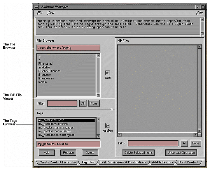 Figure 4-1 The Tag Files Worksheet