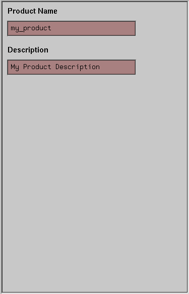 Figure 3-6 The Product Specification Sheet