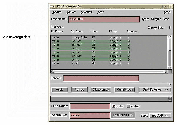 List Arcs Example