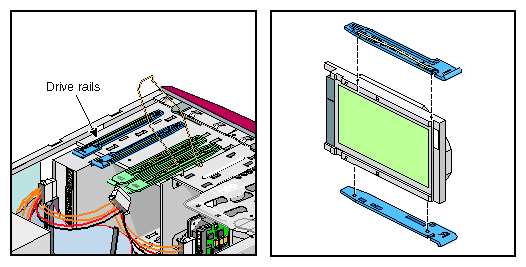 Installing the Drive Rails