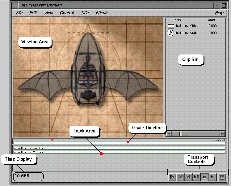 Movie Maker Interface Diagram