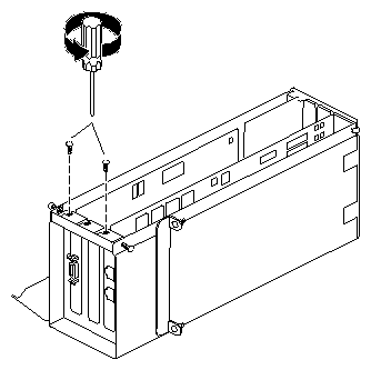 Figure 4-20 Removing the I/O Panel Screws 