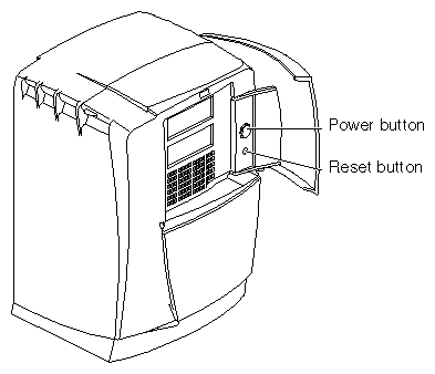 Figure 8-7 Pressing the Reset Button