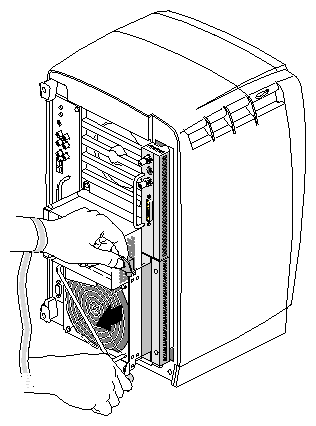 Figure 5-8 Releasing the XIO Tri-Module   