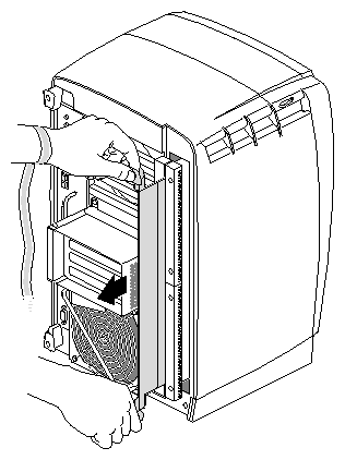 Figure 5-7 Releasing the XIO Module