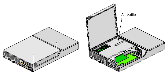 Opening Server to Install DIMM